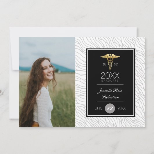 Gouden Verpleegkunde Afstudeerfeest | Aankondiging (Voorkant)