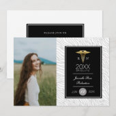 Gouden Verpleegkunde Afstudeerfeest | Aankondiging (Voorkant / Achterkant)