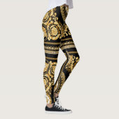 Gouden Versace Barocco leggings. GYMprestaties Leggings (Rechts)