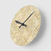 Gouden Versierd Ronde Klok (Hoek)