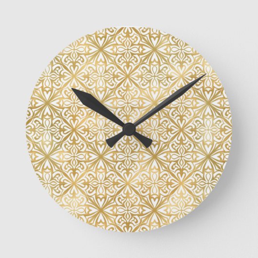 Gouden Versierd Ronde Klok (Voorkant)