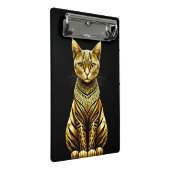 Gouden Versierde Kat Illustratie Mini Klembord (Schuin)