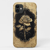 Gouden versierde Rozen decoratie Case-Mate iPhone Case (Achterkant)