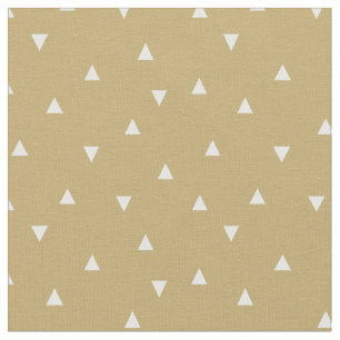 Gouden Verspreide Driehoeken Stof