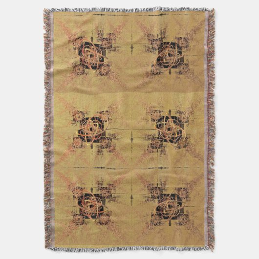 gouden verstrengeling deken (Voorkant Verticaal)