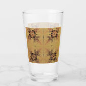 gouden verstrengeling glas (Achterkant)