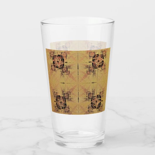 gouden verstrengeling glas (Achterkant)