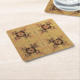 gouden verstrengeling kartonnen onderzetters