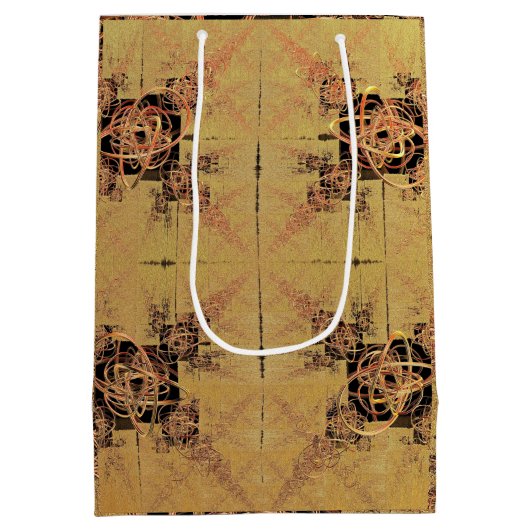 gouden verstrengeling medium cadeauzakje (Achterkant)