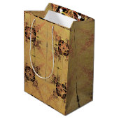 gouden verstrengeling medium cadeauzakje (Achterkant Gekanteld)