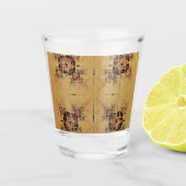 gouden verstrengeling shot glas (Voorkant)