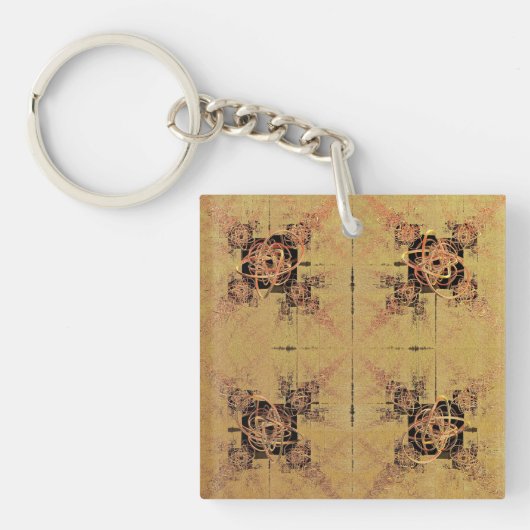 gouden verstrengeling sleutelhanger (voorkant)