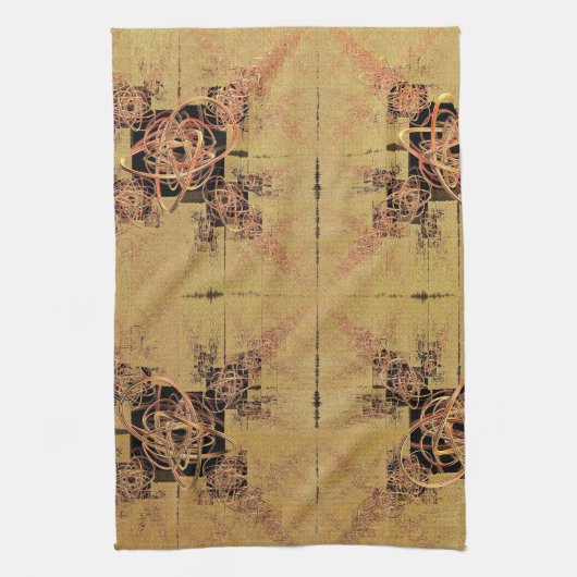 gouden verstrengeling theedoek (Verticaal)