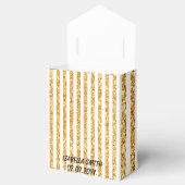 Gouden Verticale Glitter Boho Strepen Collectie Bedankdoosjes (Geopend)