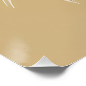 Gouden Vertroosting Perfect Poster (Hoek)
