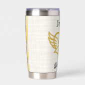 Gouden Verzekering Waterfles Geïsoleerde Drinkbeker (Voorkant)