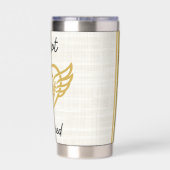 Gouden Verzekering Waterfles Geïsoleerde Drinkbeker (Achterkant)