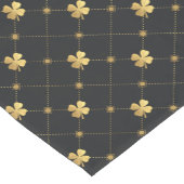 Gouden Vier Blad Klaver Korte Tafelloper (Hoek)