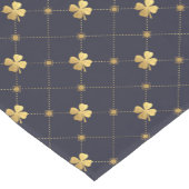 Gouden Vier Blad Klaver Korte Tafelloper (Hoek)