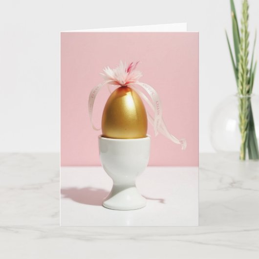 Gouden Viering Ei Kaart (Voorkant)