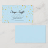 Gouden Viering op Blauwe Luier Raffle Informatiekaartje (Voorkant / Achterkant)