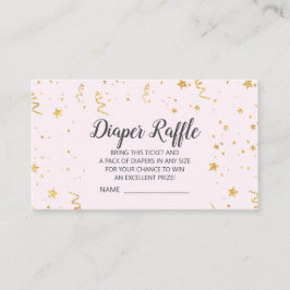 Gouden Viering op Roze Luier Raffle Informatiekaartje