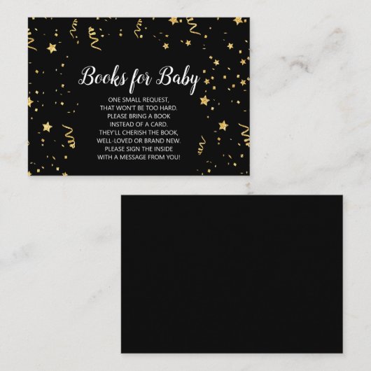 Gouden Viering op zwart boek Aanvraag Informatiekaartje (Voorkant / Achterkant)