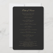 Gouden viering van het leven Foto Funeral Programm Kaart (Achterkant)