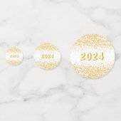 Gouden viering van het nieuwe jaar confetti (Voorkanten)