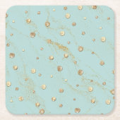 Gouden vierkant Onderzetter (Voorkant)