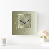 Gouden vierkante bloem klok (Huis)