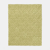 Gouden vierkanten fleece deken (Voorkant)
