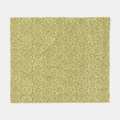 Gouden vierkanten fleece deken (Voorkant (Horizontaal))