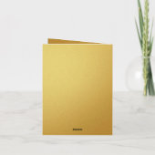 Gouden Vietnamese Draken Nieuwjaar 2024 GC Feestdagen Kaart (Achterkant)