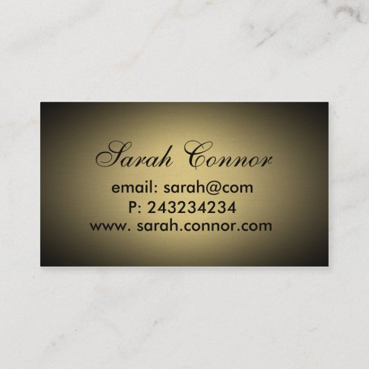 gouden vignet visitekaartje (Achterkant)