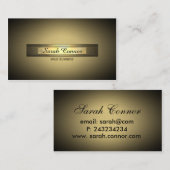 gouden vignet visitekaartje (Voorkant / Achterkant)