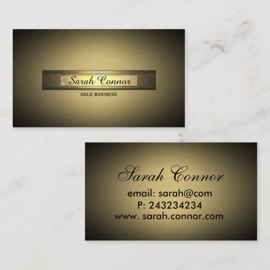 gouden vignet visitekaartje (Voorkant / Achterkant)