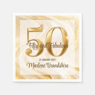 Gouden Vijftig en Fantastisch Feest Servet