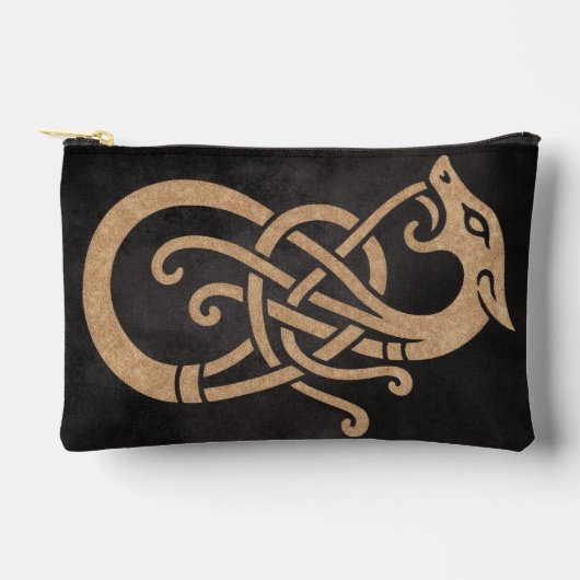 Gouden Viking Serpent Knoop Symbool Etui (Voorkant)