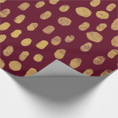 Gouden vingerafdrukken cadeaupapier (Hoek)