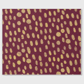 Gouden vingerafdrukken cadeaupapier (Vlak)