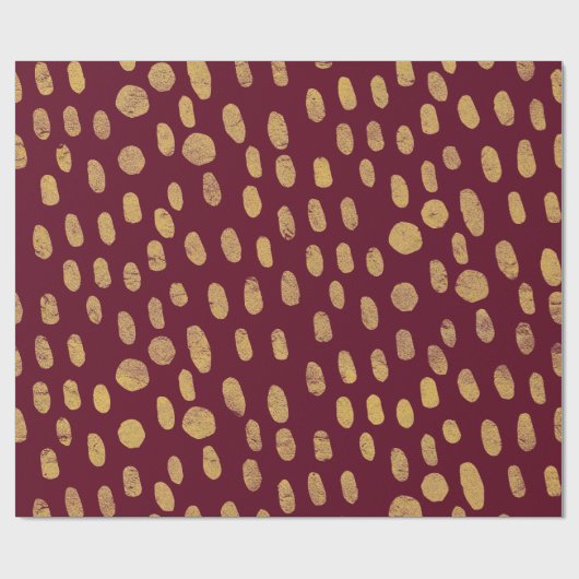 Gouden vingerafdrukken cadeaupapier (Vlak)