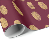 Gouden vingerafdrukken cadeaupapier (Rol Hoek)
