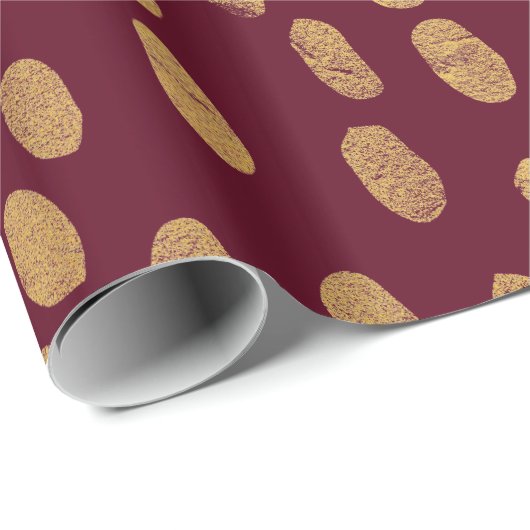 Gouden vingerafdrukken cadeaupapier (Rol Hoek)