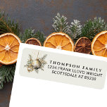 Gouden Vintage Kerst Esthetische Terugkeer Adres Etiket<br><div class="desc">Voeg een vleugje elegantie toe aan uw vakantiepost met het Gold Vintage Christmas Aesthetic Return Address Label. Met een warm, feestelijk ontwerp met een subtiele gouden esthetiek, bieden deze adreslabels voor vakantieretours een perfecte balans tussen een strakke, eenvoudige en minimalistische stijl, waardoor uw vakantiecorrespondentie zowel verfijnd als nostalgisch aanvoelt. De...</div>