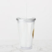 Gouden Vintage Zon Acryl Drinkbeker (Rechts)