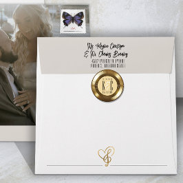 Gouden Vinyl Record Unieke Muziek Bruiloft Ronde Sticker