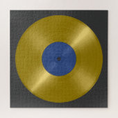 Gouden Vinyl Recordalbum Legpuzzel (Horizontaal)