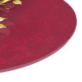 Gouden Vioolsleutel met Rozenbloemen Snijplank (Hoek)