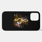 Gouden Vioolsleutel Muziek Case-Mate iPhone Case (Achterkant (horizontaal))